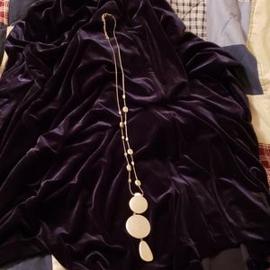 Silver disk necklace